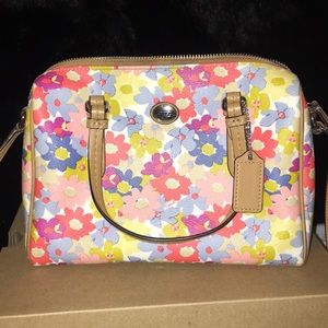 Spring Floral Coach Purse